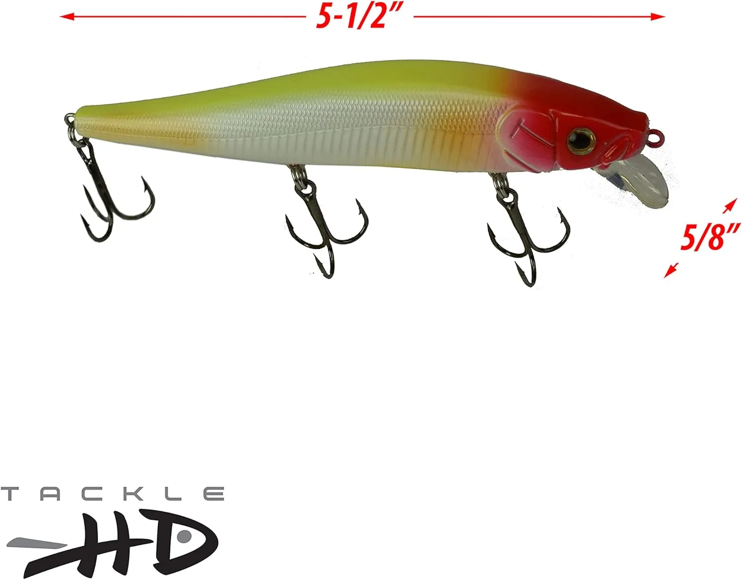 2-Pack Fiddle-Styx Magnum Jerkbait, 5 1/2" x 5/8" Suspending Jerk Baits, Freshwater or Saltwater Fishing Lures, Trout, Crappie, Walleye, or Bass Lures
