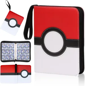 3 Ring Card binder with 50 Removable Sleeves, 9 Pocket Top Loader Binders Fits 900 Cards Collection Albums, Waterproof Trading Binders for Game Cards, Sports Cards, Baseball Cards