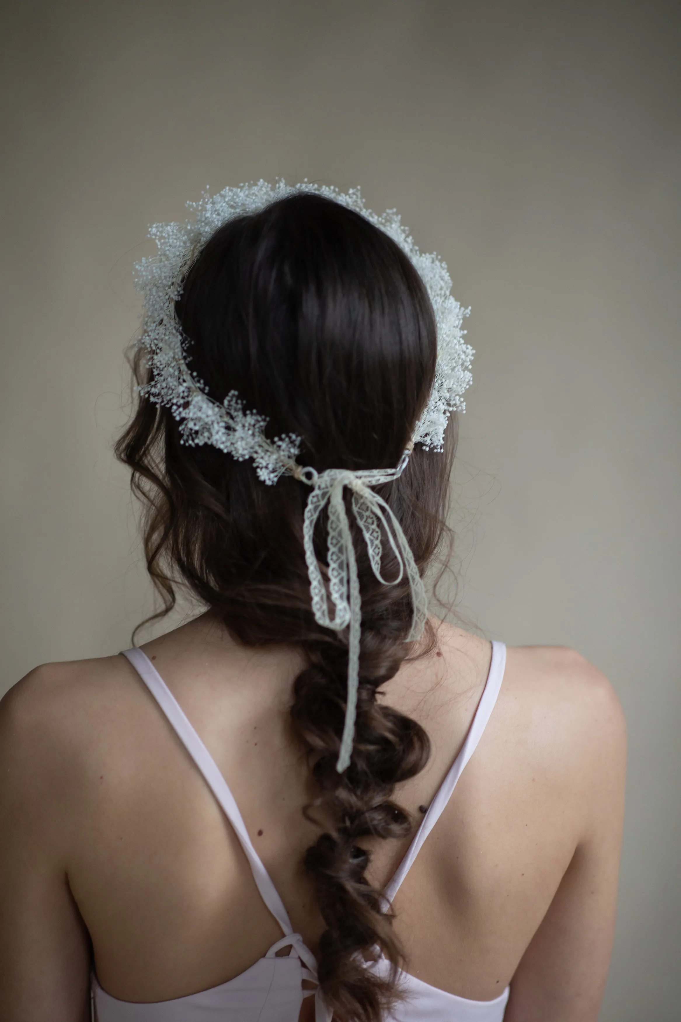 Baby's breath flower crown