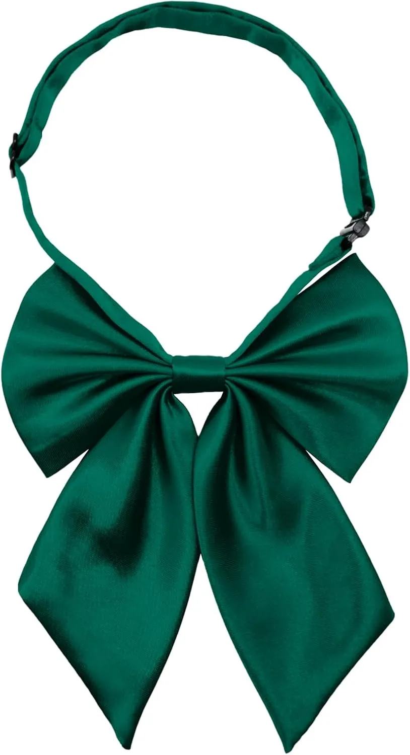 Bow Tie for Women Pre-tied Floppy Womens Tie Solid Color Women's Bowknot Bow Tie for Uniform Cosplay Party