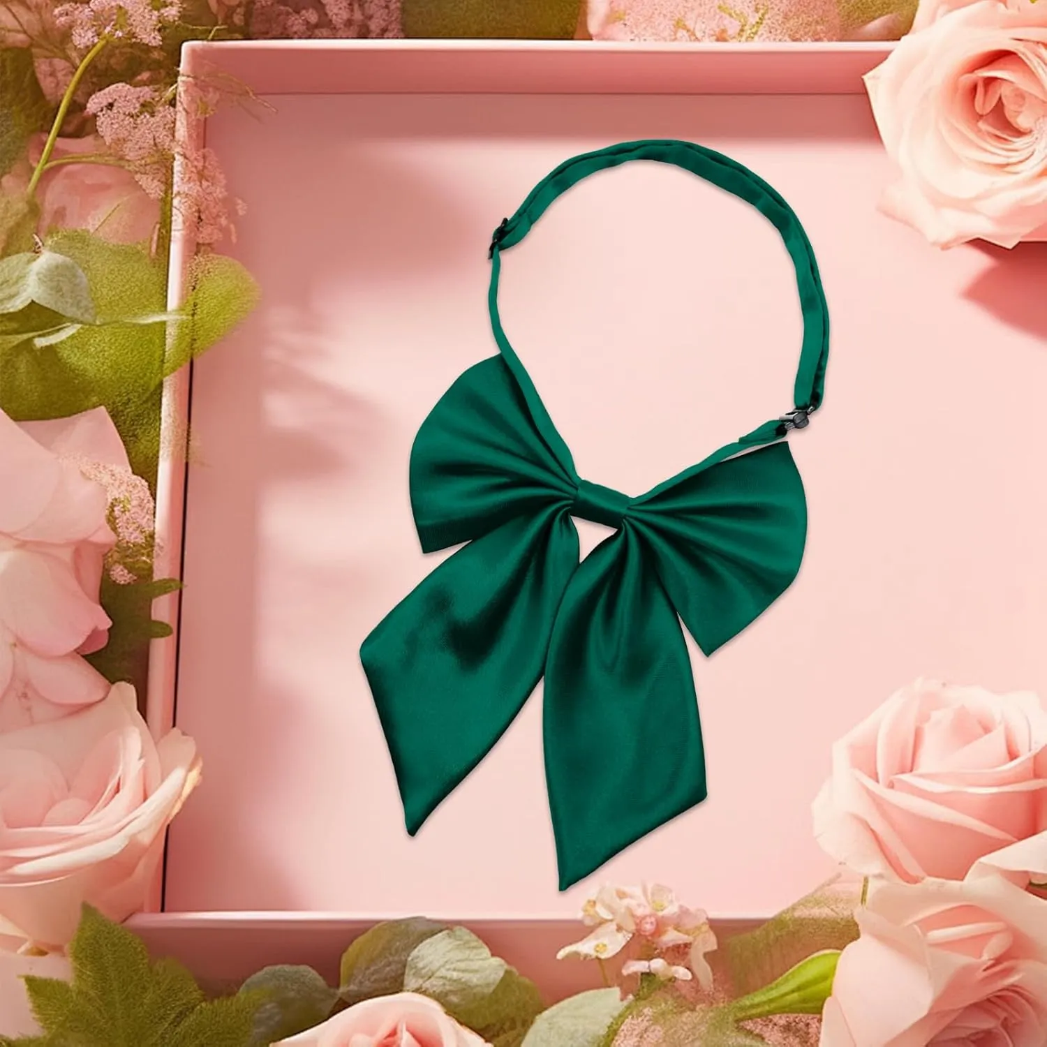 Bow Tie for Women Pre-tied Floppy Womens Tie Solid Color Women's Bowknot Bow Tie for Uniform Cosplay Party