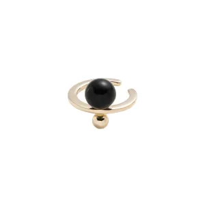 Bumble Bee Ear Cuff - Onyx