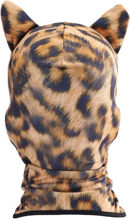 Cat Balaclava,Dog Balaclava,Halloween Hat,Cute Full Face Hood Mask Animal Ski Mask for Hiking Riding Sports Outdoor