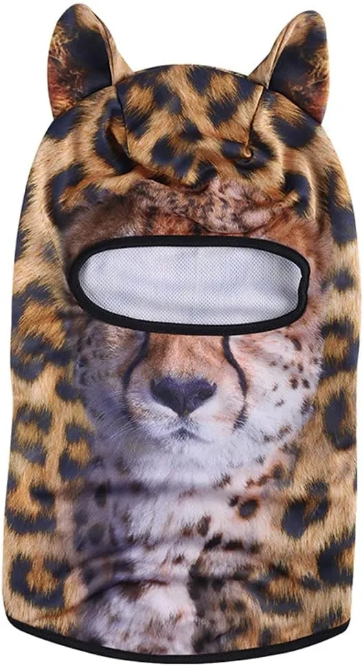 Cat Balaclava,Dog Balaclava,Halloween Hat,Cute Full Face Hood Mask Animal Ski Mask for Hiking Riding Sports Outdoor