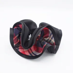 check scrunchies, 2color tone scrunchies, hair ties for women