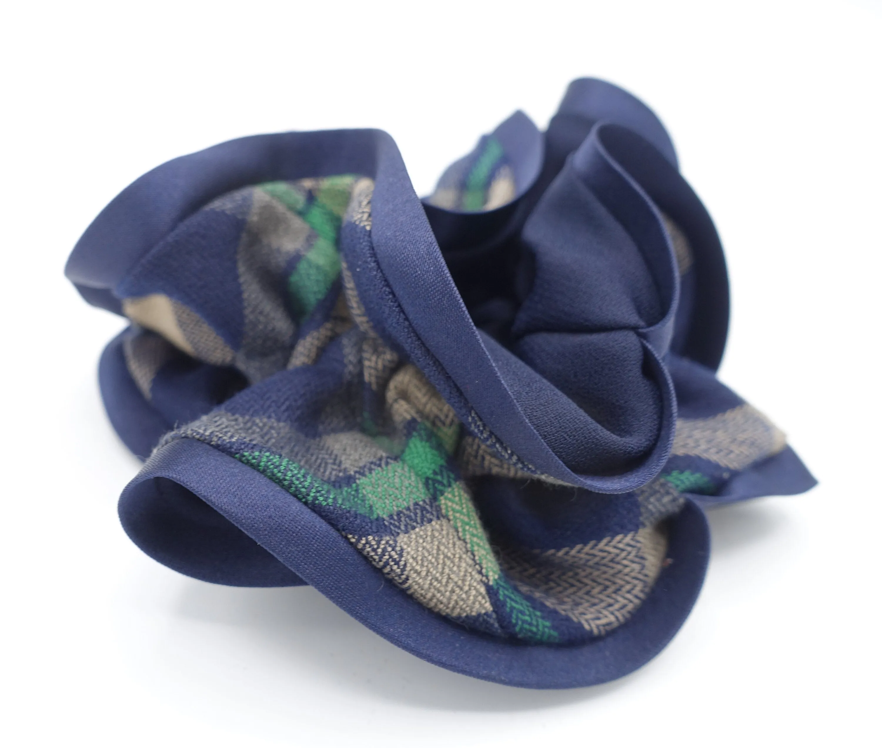 check scrunchies, 2color tone scrunchies, hair ties for women