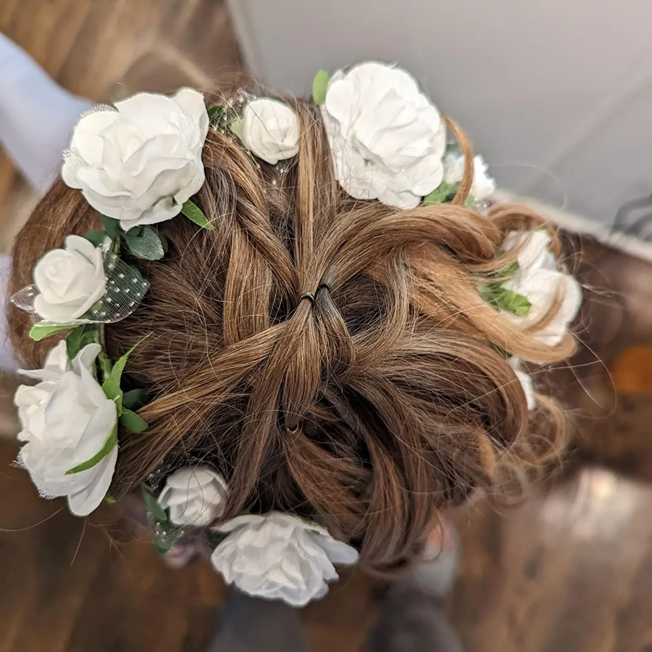 DDazzling Girls Flower Headband Boho Garland Halo Headpiece Hair Wreath Flower Headwear Photo Props
