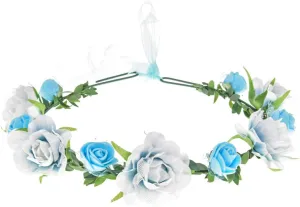 DDazzling Girls Flower Headband Boho Garland Halo Headpiece Hair Wreath Flower Headwear Photo Props