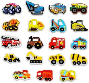 Felvjiaa 19pcs|30pcs Truck Cars Shoe Charms PVC Shoe Jewelry Decoration,Accessories Pins for Boys Girls and Teens Party Favors Birthday Gifts