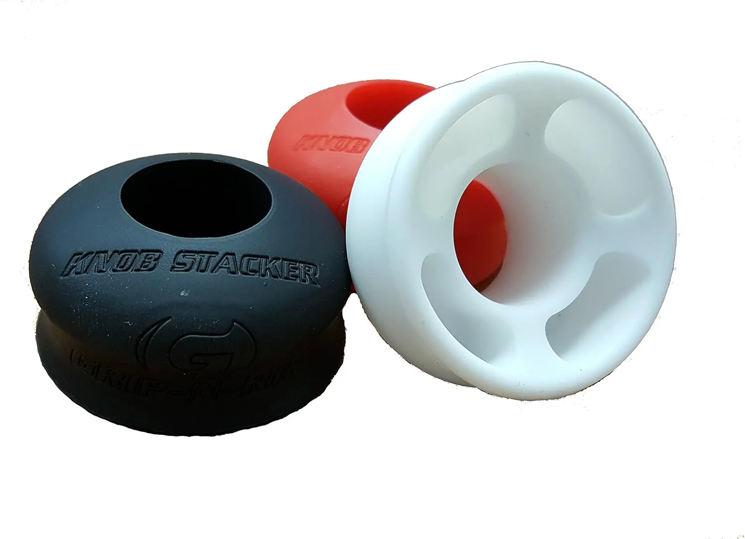 Grip-N-Rip Knob Stacker Choke-Up Ring for Baseball/Softball Bats Provides Choking Up Space & Relief from Bat Sting, Stackable for Custom Fit and Comfort