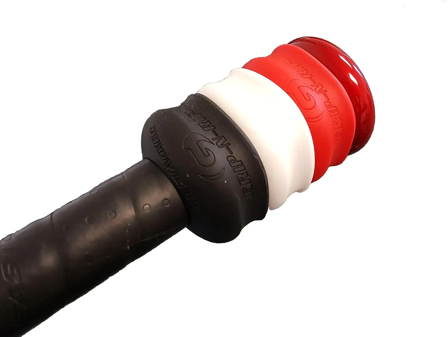 Grip-N-Rip Knob Stacker Choke-Up Ring for Baseball/Softball Bats Provides Choking Up Space & Relief from Bat Sting, Stackable for Custom Fit and Comfort
