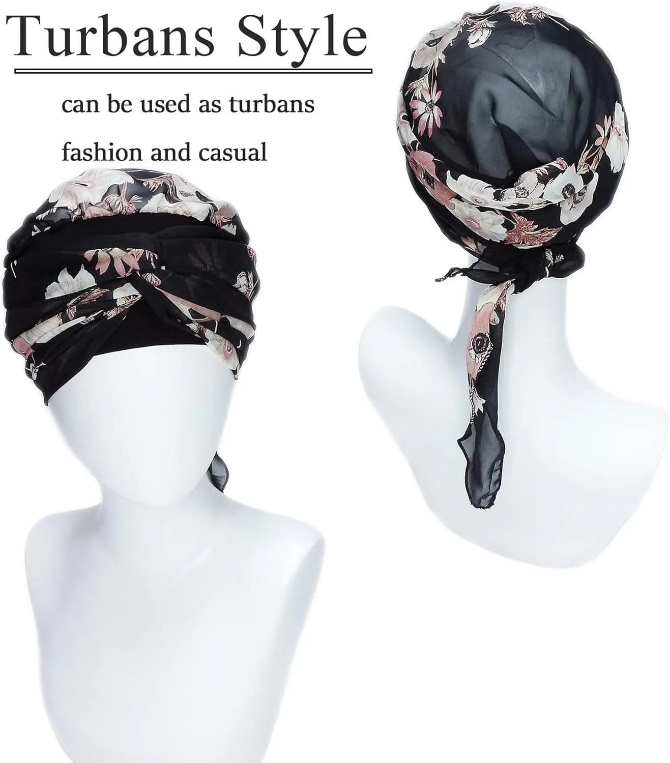 Headwear for Women Sleep Beanie Head Scarf for Bald Wraps Cancer Hats Turbans