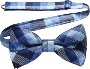 HISDERN Bow Ties for Men Pretied Bowties Classic Formal Business Bow Tie Adjustable Tuxedo Bowtie for Wedding Party