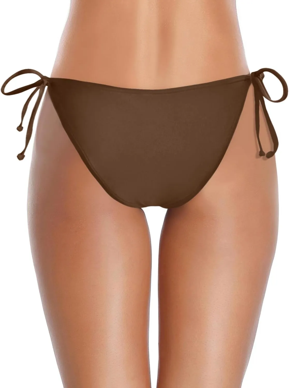 Holipick Bikini Bottoms for Women String Bathing Suit Bottom with Moderate Coverage Low Waist Swim Bottom
