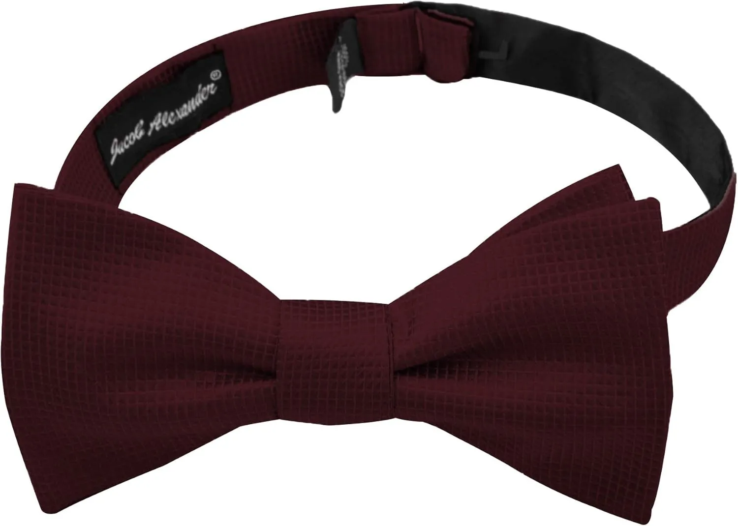 Jacob Alexander Men's Woven Subtle Mini Squares Adjustable Self-Tie Bow Tie