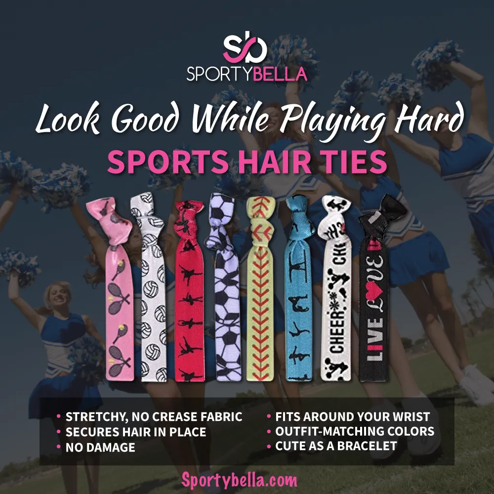 Lacrosse Hair Ties Set- 5 pack
