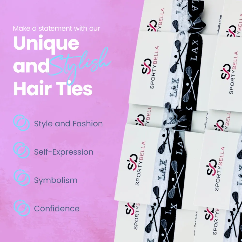 Lacrosse Hair Ties Set- 5 pack
