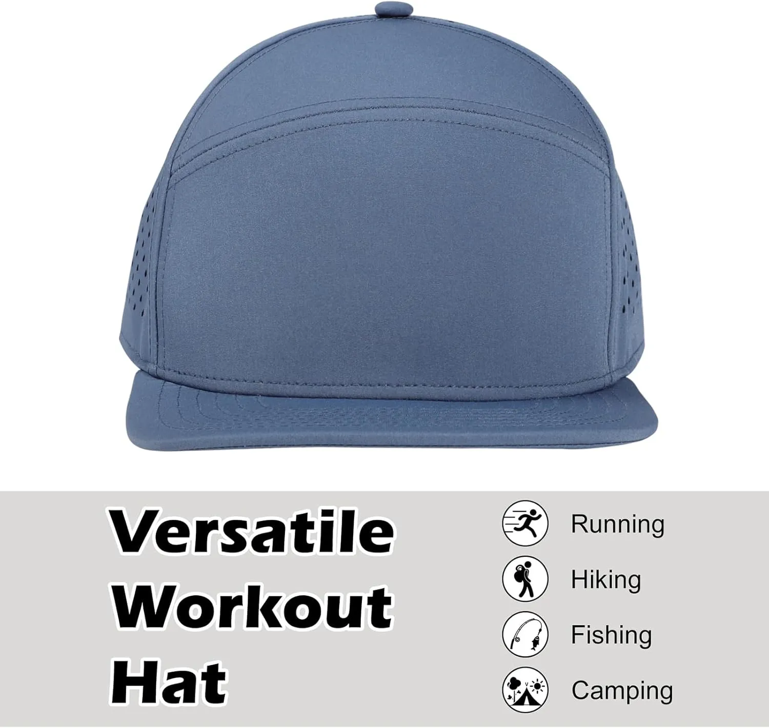 LiuSuper XXL Snapback Hats for Men, Flat Brim Hats for Men, Adjustable Mesh Trucker Hat for Women Big Head