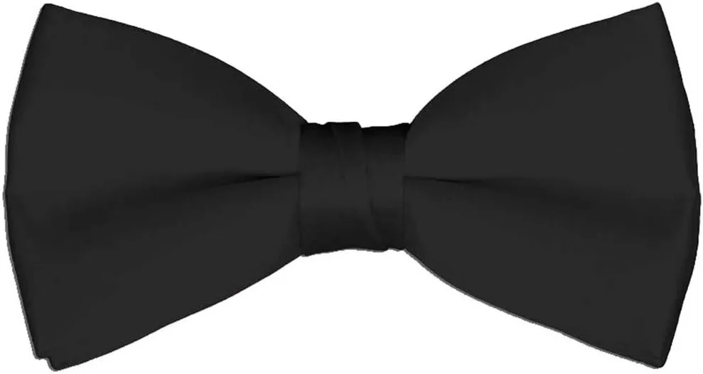 Men's Bow Tie Wholesale 12 Pack Pre-Tied Formal Tuxedo Bowties Wedding Solid Ties