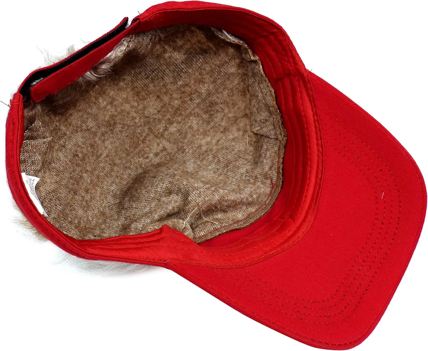 Mens Visor with Hair Fake Hat with Hair for Men Funny Golf Hats Wig Hat Spiked Adjustable Baseball Cap