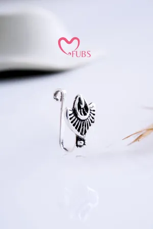Oxidized Beautiful Press On Nose Ring