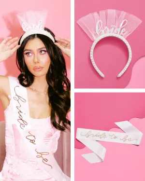 Pearlfect Kit - sash   pearl headband