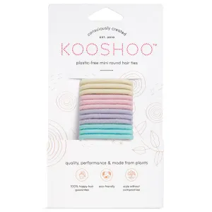 Plastic Free Mini Round Hair Ties  - Pastel