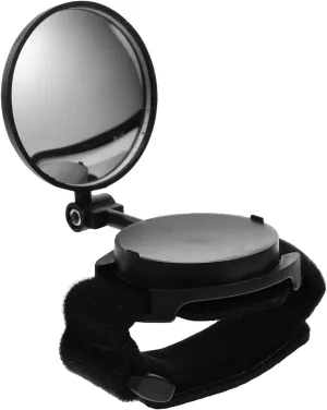 Rear View Wrist Guard Cycling Mirror Material Wrist Strap Easy Installation for Riding for Mountain and Electric Bikes