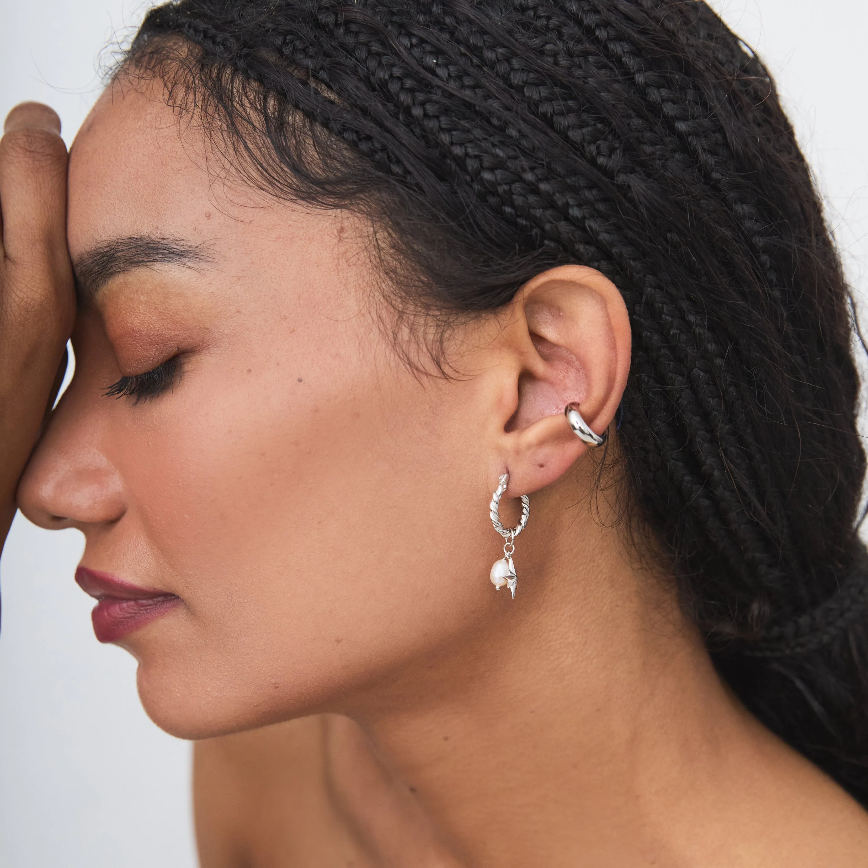 SHAY EAR CUFF SILVER