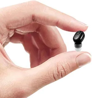 Single Ear Wireless Earbuds Bluetooth Headset in-Ear Mini Invisible Headphone Business Earphone 12 Hours Super Long Battery Life Suitable for Sports Workout/Home/Office/Sleep (Black)