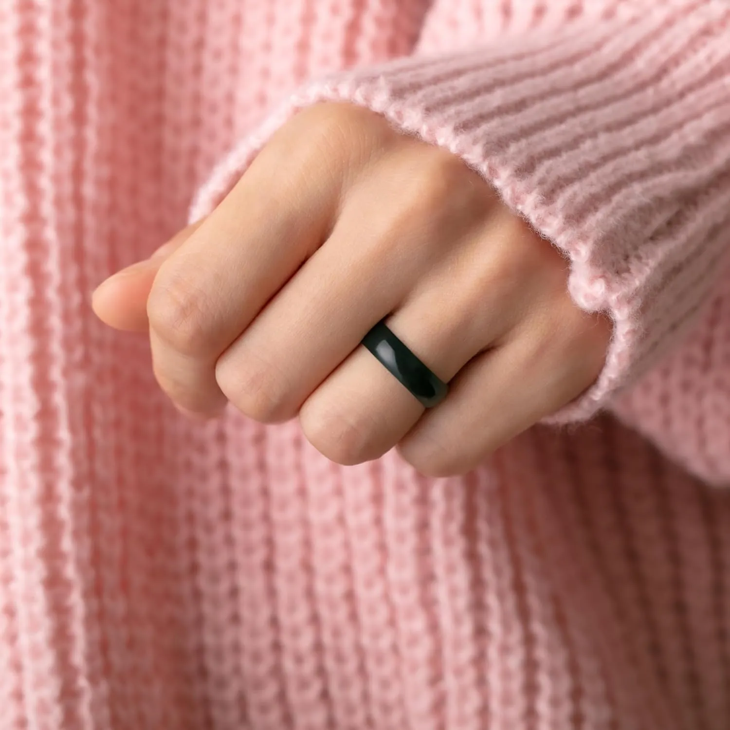ThunderFit Silicone Wedding Ring for Women - Rubber Engagement Band - Width 5.5mm Thickness 1.5mm