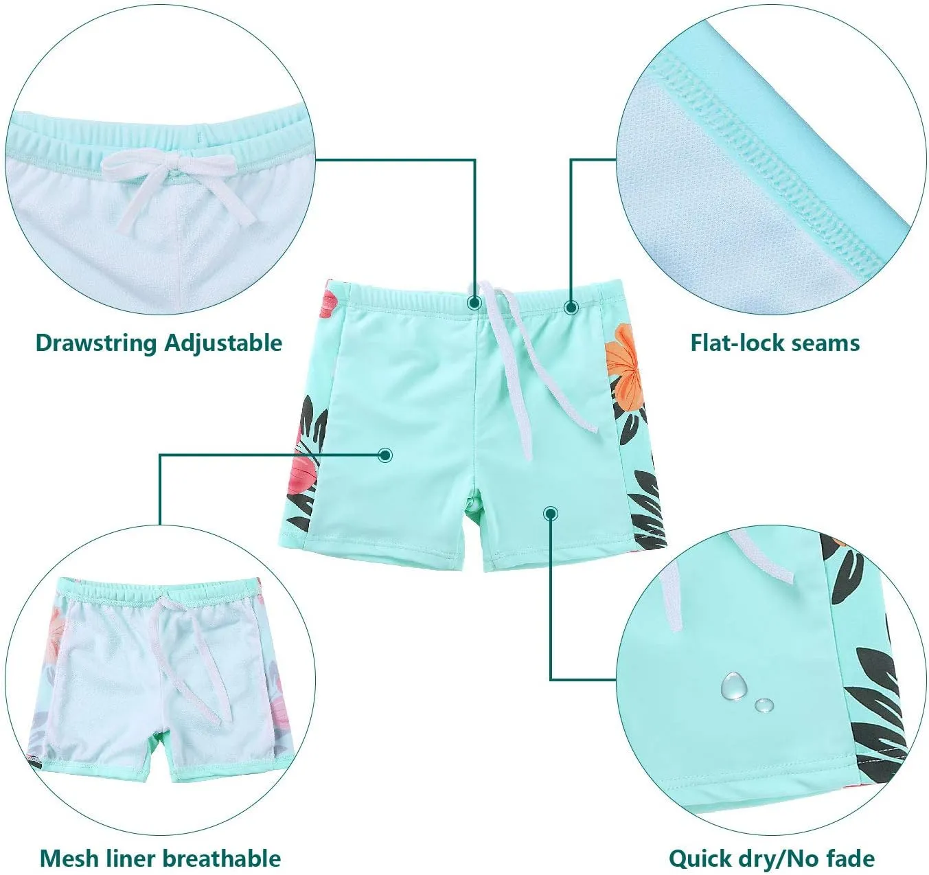 Toddler Girls Rash Guard Short Sleeve Two Piece Swimsuits for Girls Swimwear Kids Surfing Suit UPF 50  3-10 Years