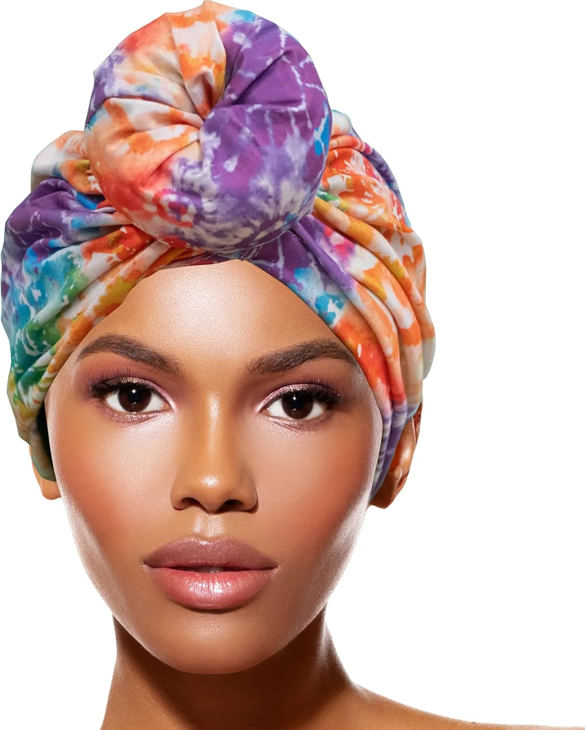 TouchUps Hair Bun Cap Hair Protection Head Wrap Hairbun Cap Wrap African Turban Pattern Headwrap Headscarf