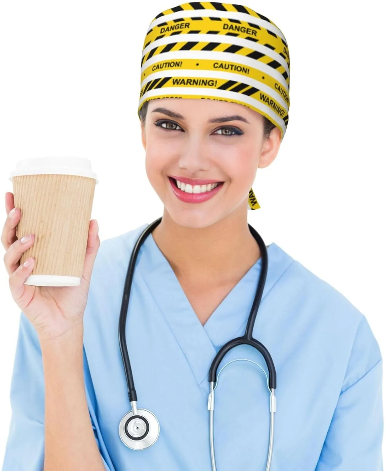 WILL BUDXEG Working Cap with Sweatband for Women Men, Adjustable Cleaning Working Hats, Surgical Caps(Tie Back)
